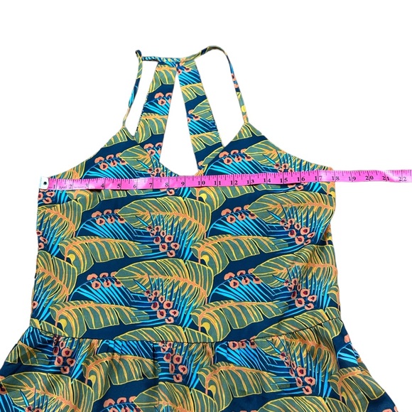 HD in PARIS x ANTHROPOLOGIE: Tropical Print Sleeveless Blouse -Size Medium - Picture 7 of 11